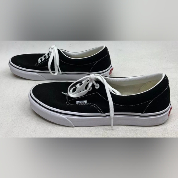 Unisex Vans Black And White Sneakers Size M 9 W 10.5 Like New MSRP $65 - Picture 3 of 8